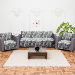 Myntra Elegant Homes Grey Cotton Sofa Cover With Arms-picture-43