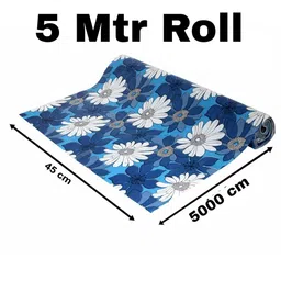 Mopak Decor Blue Set of 1 Regular Shelf Liner Organisers image 2