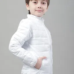 HOUSE OF VEDAS Boys Lightweight Padded Jacket with Patchwork image 3