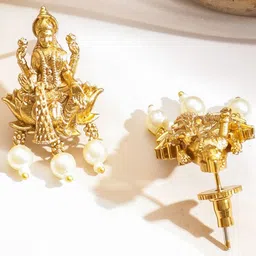 Rubans 18K Gold-Plated Stone-Studded & Beaded Jewellery Set image 5