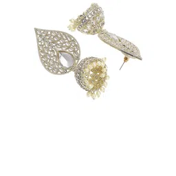 fabula Kundan Studded Dome Shaped Jhumkas image 2