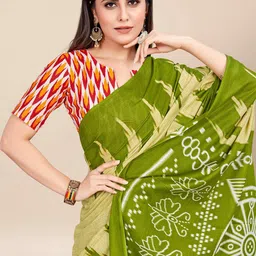 HERE&NOW Pure Cotton Ikat Saree image 4