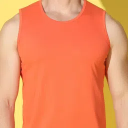 WOOSTRO Pack Of 2 Printed Combed Cotton GymInnerwear VWS26(BKLN ORANGE)(PLAIN ORANGE) image 5