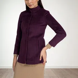 Chemistry Self-Designed Single-Breasted Stand Collar Overcoat image 3