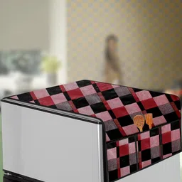 The Furnishing Tree Red Printed Refrigerator Cover-picture-29