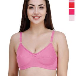 College Girl cg1303 Pack Of 4 Solid Full Coverage Everyday Bra-picture-18