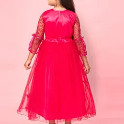 BAESD Girls Self Design Nylon Gown Dresses image 4