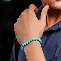 Vanira Unisex Artificial Beaded Elasticated Bracelet image 2