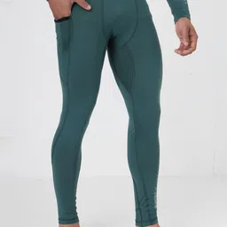 Invincible Men High Rise Antimicrobial Gym Tights image 4