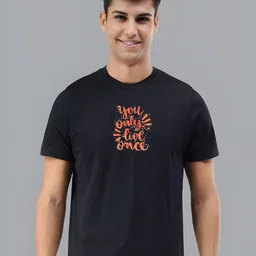 SZN Men Typography Printed Round Neck T-shirt-picture-36