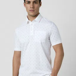 Van Heusen Men Printed Polo Collar Pockets T-shirt-picture-13