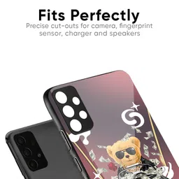 QRIOH Unisex IQOO Z10x 5G Typography Money Madness Shockproof Glass Back Case image 4