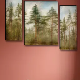 Myntra Elegant Homes Green & Blue 3 Pieces Floral & Botanical Wall Art-picture-21