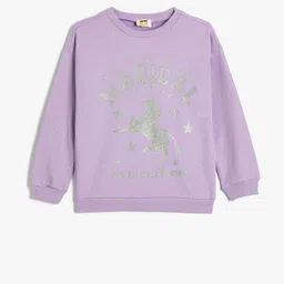Koton Girls Printed Sweatshirt-image-15