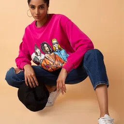 SHOWOFFFF Women Printed Sweatshirt image 2