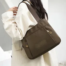 reprox Women Brown Satchel image 5