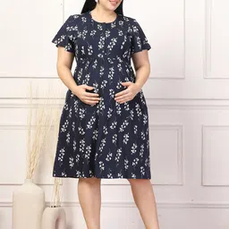 House Of Zelena Floral Print Maternity Fit & Flare Dress image 5