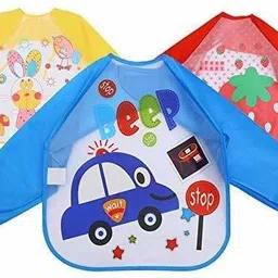 trexee 3PC Full Sleeves Washable Waterproof Bib Apron for Babies & Kids-picture-10