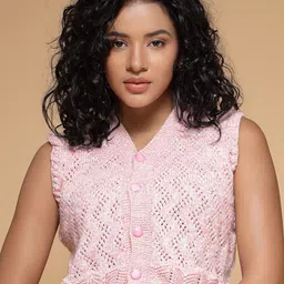 Velvery Women Cardigan with Applique Detail-picture-22