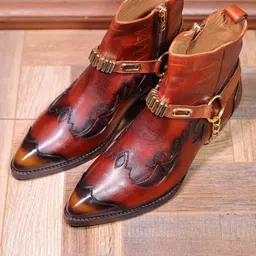 MILLE DOLLARI Men High Ankle Cowboy Boots-image-46
