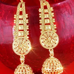 VIVASTRI Women Gold-Plated Alloy Earrings image 1