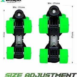 jaspo Gripper Adjustable Senior Roller Skates (Suitable for Age Group 6 to 14 Years) Quad Roller Skates - Size 6 UK image 2