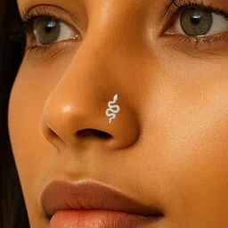 Sangria Stud Texture Sepant Design 925 Sterling Silver Nosepin with Wire-picture-35