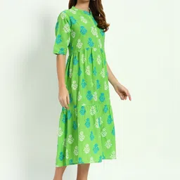 HERE&NOW Women Floral Embroidered Thread Work Floral Anarkali Kurta-picture-36