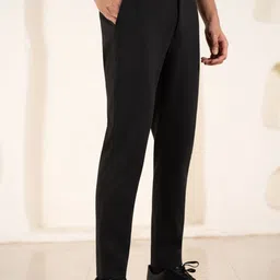 The Pant Project Power Stretch Men Smart Slim Fit Houndstooth Textured Non Iron Trousers image 3