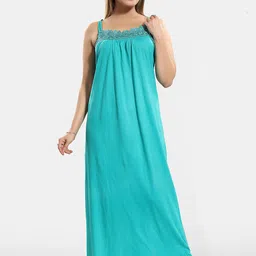 Be You Lace Cotton Maxi Nightdress-picture-28