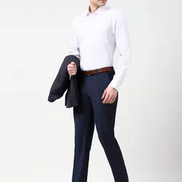 Peter England Elite Men Slim Fit Trousers image 4