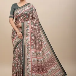 Shilpkala Ethnic Motifs Pure Linen Saree-picture-21