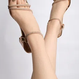 Gulmeren Strappy Open Toe Block Heel Sandals image 2