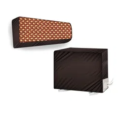 The Furnishing Tree Coffee Brown Plastic Air Conditioner Cover-picture-27