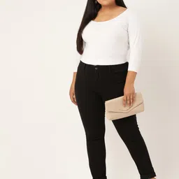 theRebelinme Round Neck Plus Size Fitted Top image 3