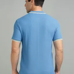 Richlook Men Solid Polo Collar Cotton T-shirt image 5