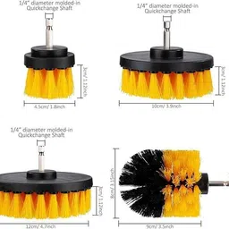 kb creation 4Pcs Drill Brushes Set, Power Scrubber Attachment Kit for Cleaning Wheel Brush image 3