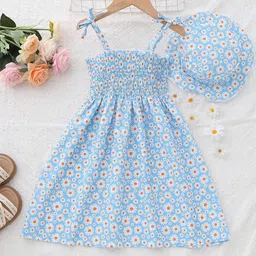 BAESD Girls Floral Printed Fit-Flare Dress-picture-39