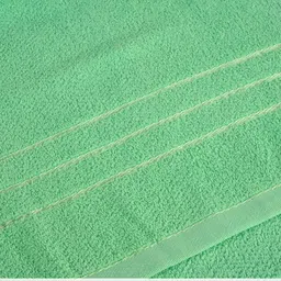 RUBOXA Blue & Green 2 Pieces 150 GSM Cotton Bath Towels image 3