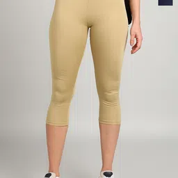 PAAVKI Pack Of 2 Pure Cotton Mid-Rise Slim-Fit 2-Way Stretchable Ankle-Length Leggings-image-63