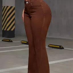 ADBUCKS Women Bootcut High-Rise Stretchable Jeans image 2