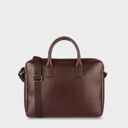 Cross Men Brown Solid PU Leather Messenger Bag-image-28