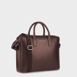 Cross Men Brown Solid PU Leather Messenger Bag image 5