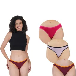 ORLIZEA Set Of 3 Cotton Blend Thongs-image-48