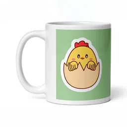 Mr UVD White & Green Animal Printed Ceramic Mug-picture-18