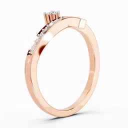 Sparkles Lab Grown Diamond 14kt Rose Gold ring image 4
