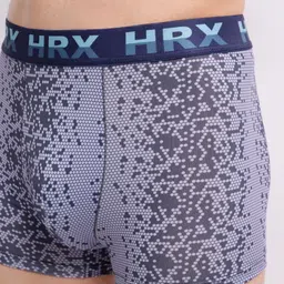 HRX by Hrithik Roshan Men Pack of 2 Mid Rise Shorts Trunk HTO-PV-Print-106-110-S image 3