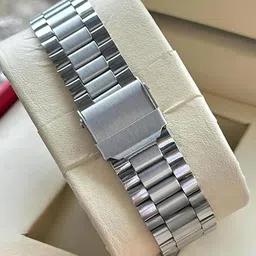 JUST LIKE Men Patterned Dial & Stainless Steel Bracelet Style Straps Analogue Watch 75 Green ciso watch image 5