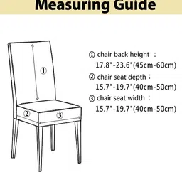 HOUSE OF QUIRK 4 Pcs Navy Blue Self Design 220 GSM Chair Covers image 5