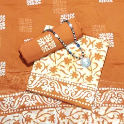 Farooq Dyeing Printed Pure Cotton Unstitched Dress Material-image-21